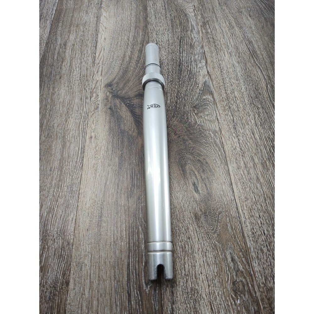 Aftco Silver Tone Straight Aluminum Butt #4 StoraButt 1 Piece 14" Length